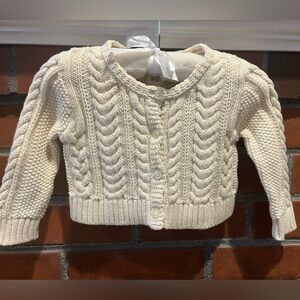 GAP Cream Cable Knit Sweater for Kids